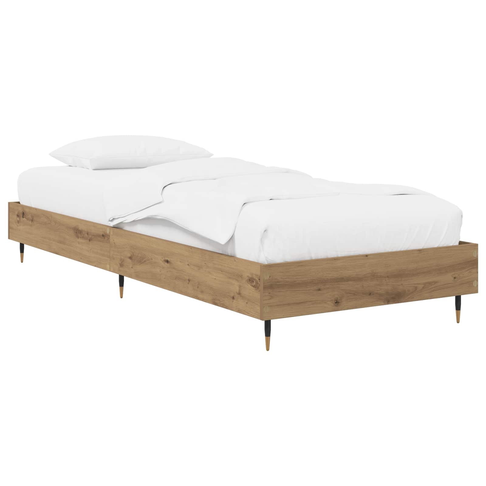 vidaXL Estructura de cama 80 x 200 cm Madera de ingeniería Multicolor