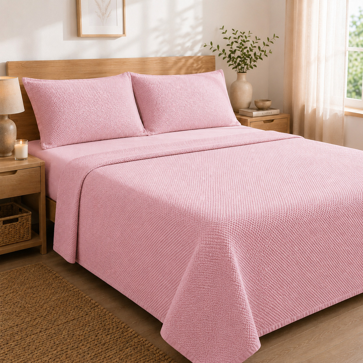 Juego de Sábanas Coralina Design - Colección Invierno - Disponible en Azul, Beige Rosa y Gris y en medidas para camas de 90cm, 105cm, 135cm, 150cm y 180cm - Donegal Collections