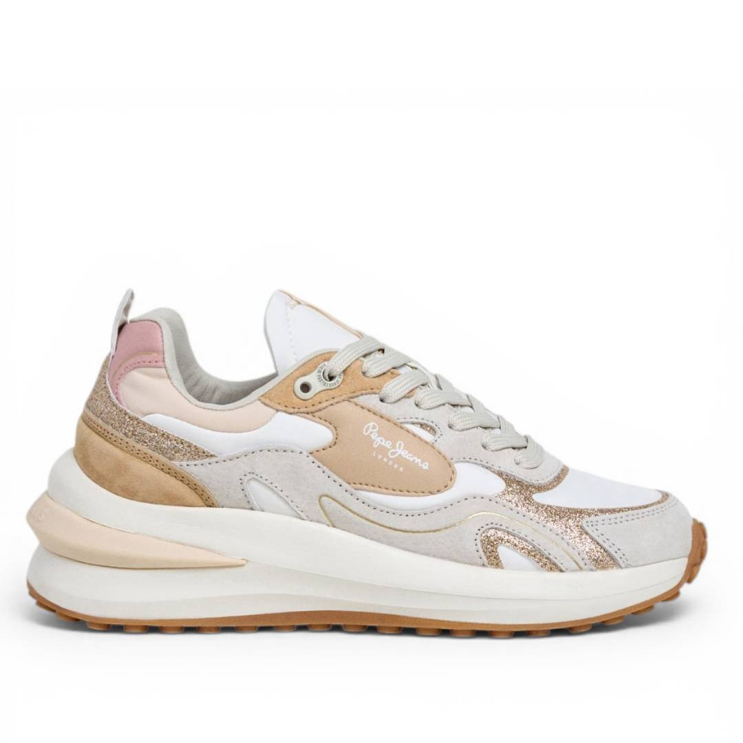 Zapatillas urban Pepe Jeans winslow glitter beige