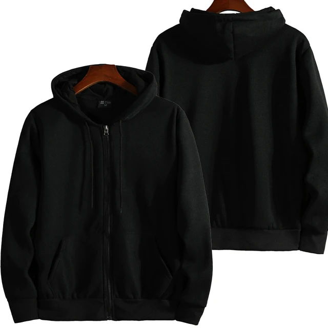 TK Sudadera De Capucha Con Cremallera Para Hombre Y Mujer Moda Casual Manga Larga Abrigo Deportivo De Invierno Estampado Sólido