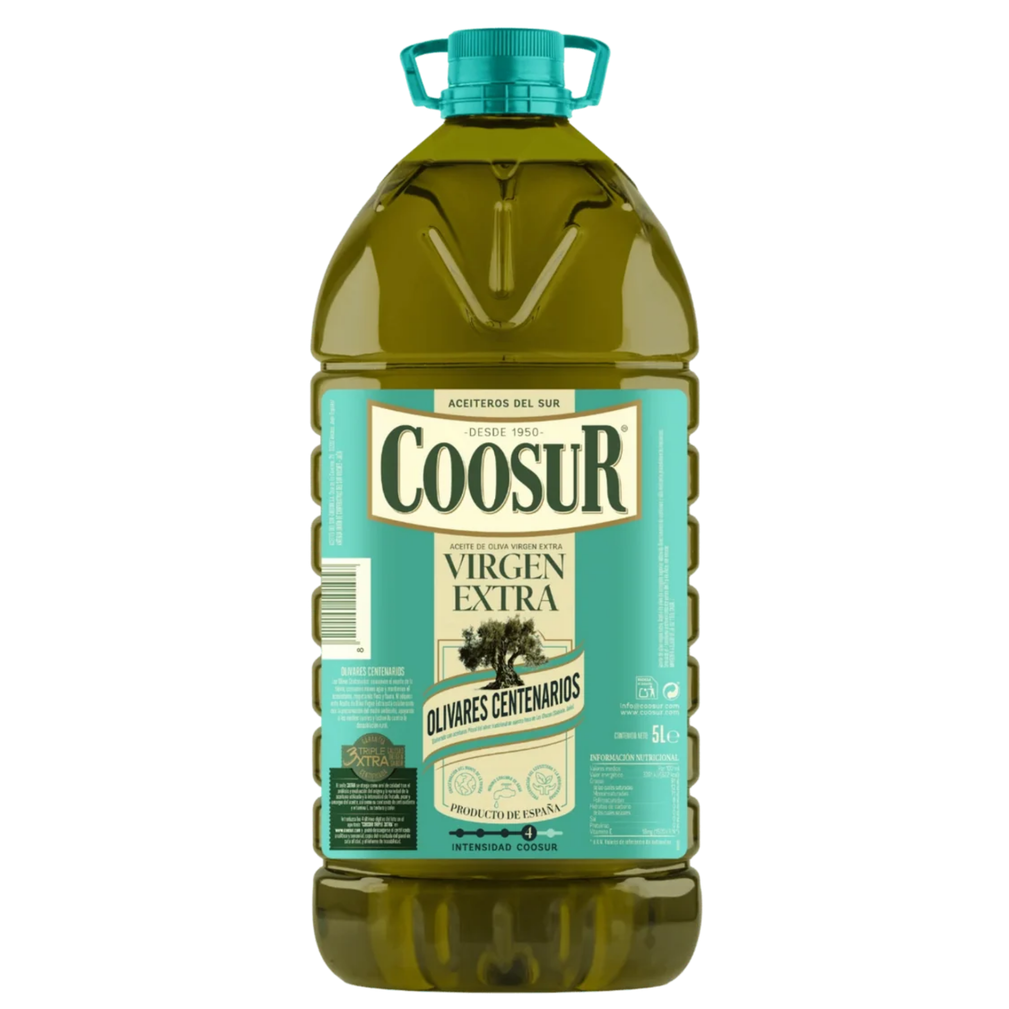 Aceite de Oliva Virgen Extra Garrafa 5L Olivares Centenarios Coosur