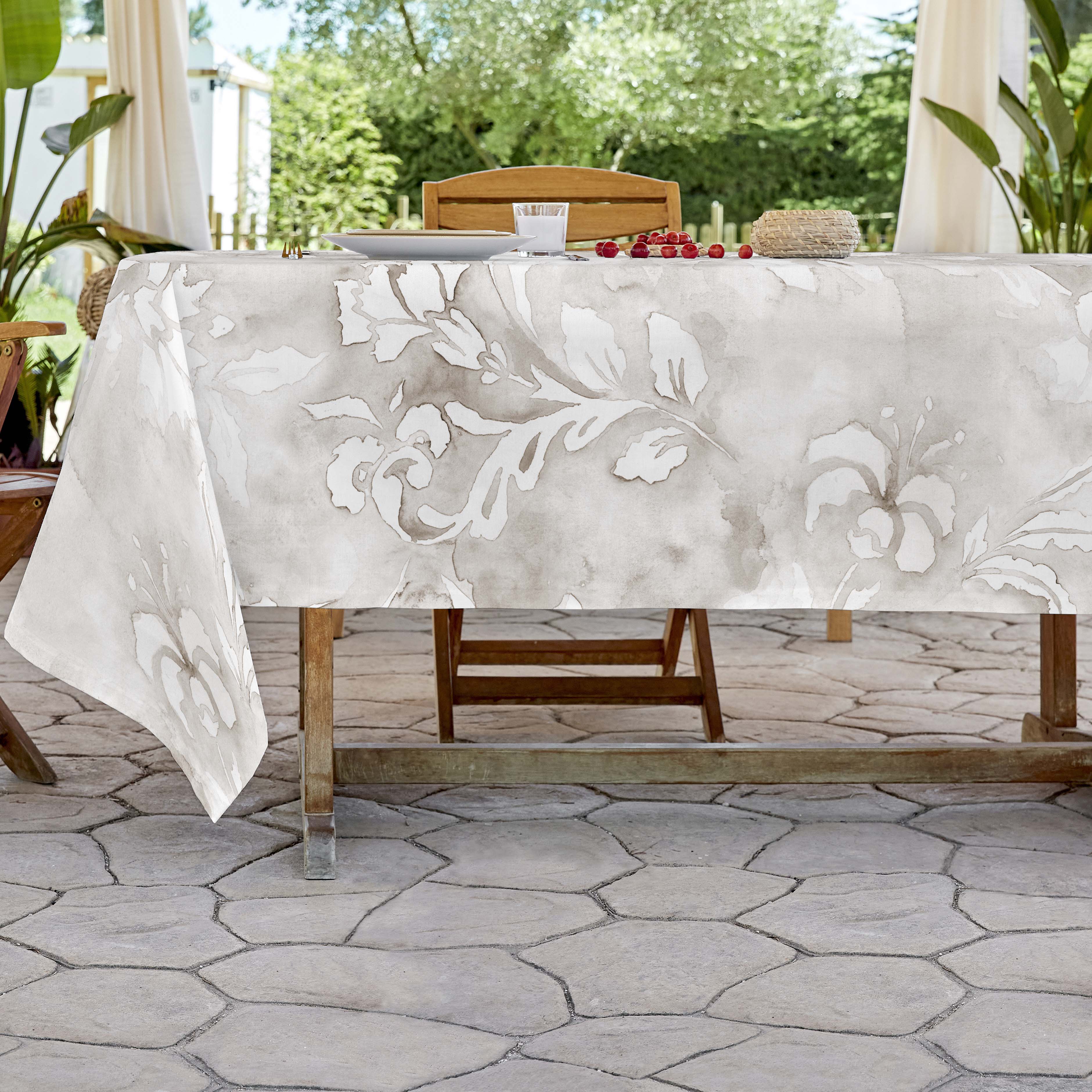 SANDAL - Mantel de Tela Estampado y Antimanchas - Mantel para Interior y Exterior - 7 modelos diferentes - Modelos Florales -140x200 / 140x250