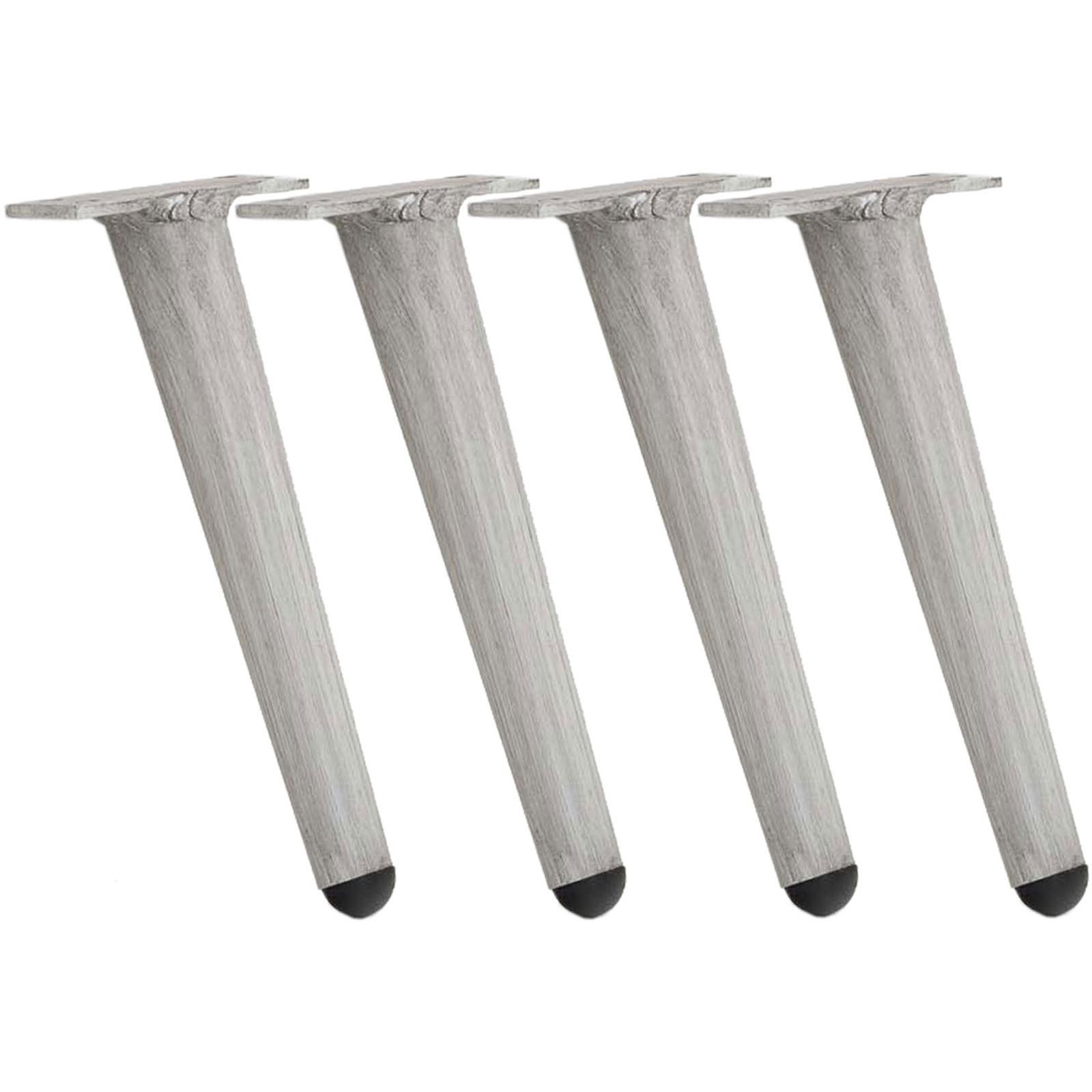 Juego de 4 patas para muebles Gris claro,26 cm