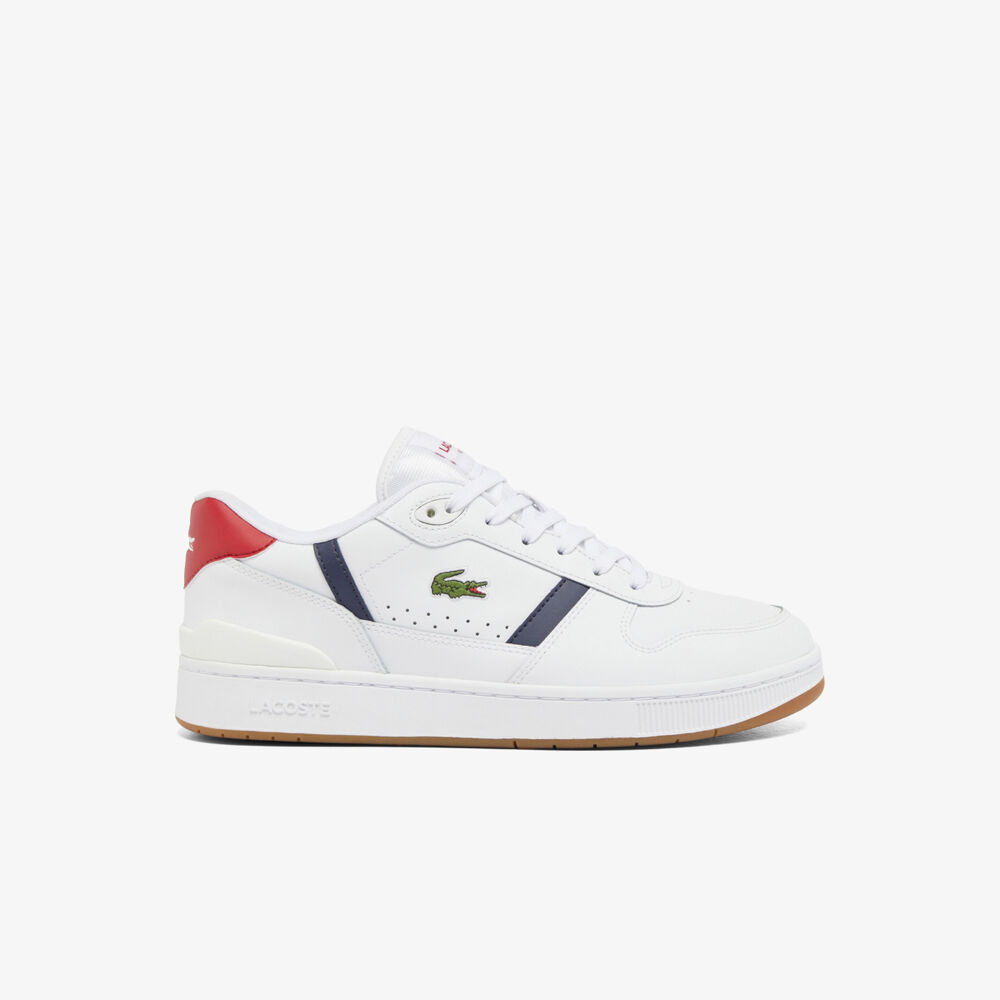 Zapatillas Lacoste Blancas de Piel T-Clip Set