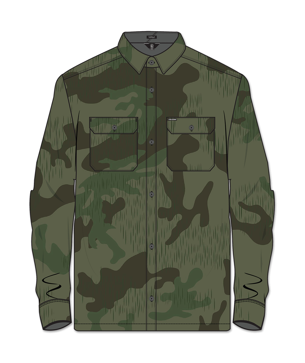 Camisa manga larga Volcom Trademan L/S - Camouflage