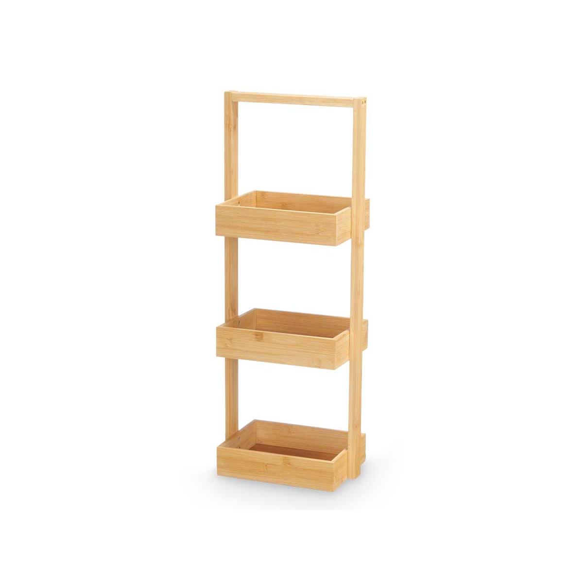 Estanteria triple bambu asa / Estanteria baño