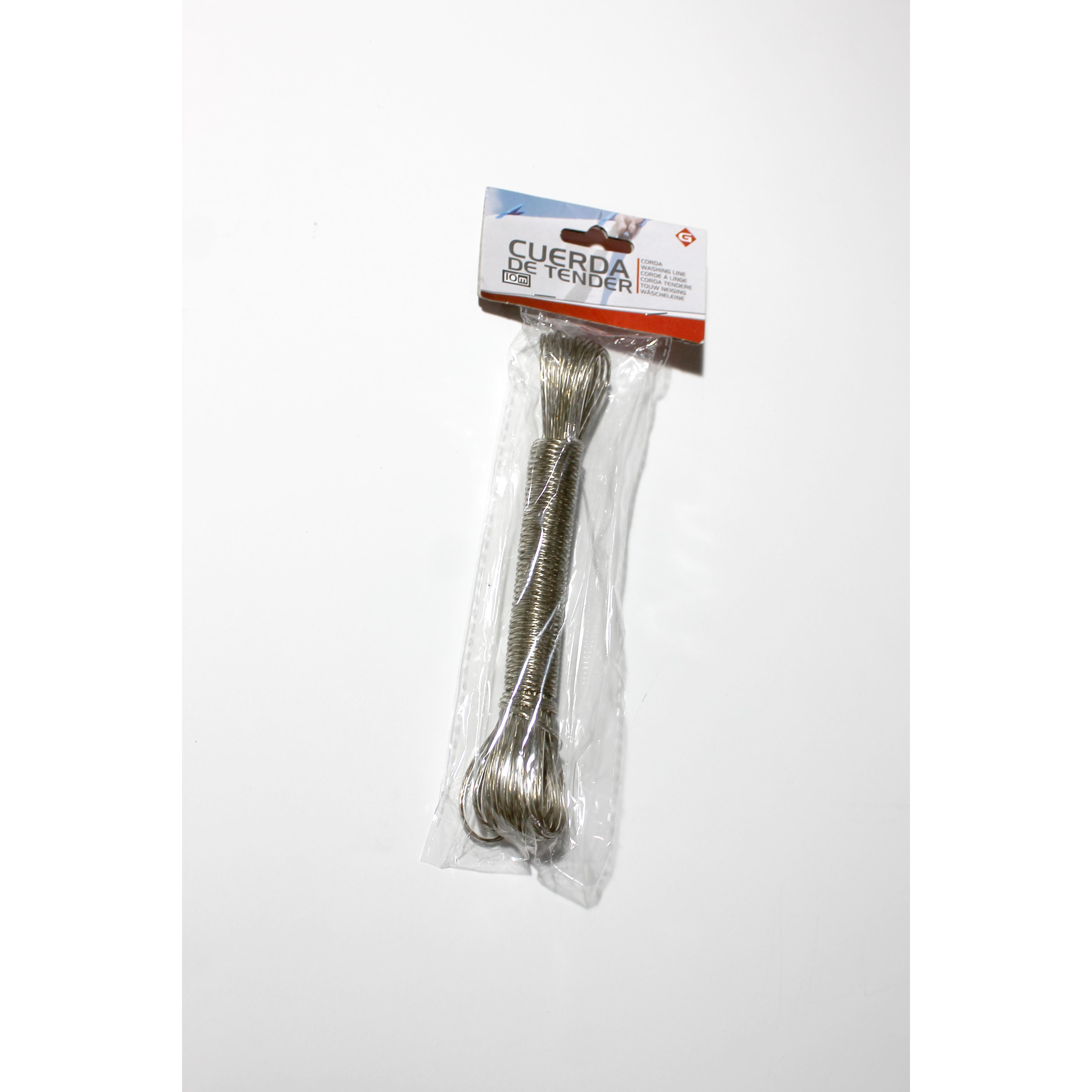 ORION91® - Unidad - Tendedero de camping, 10 x 2 mm, 5 rollos de 10 m de cuerda, Ø 2 mm, transparente, uso en exterior, camping y hogar - spaziOrion91