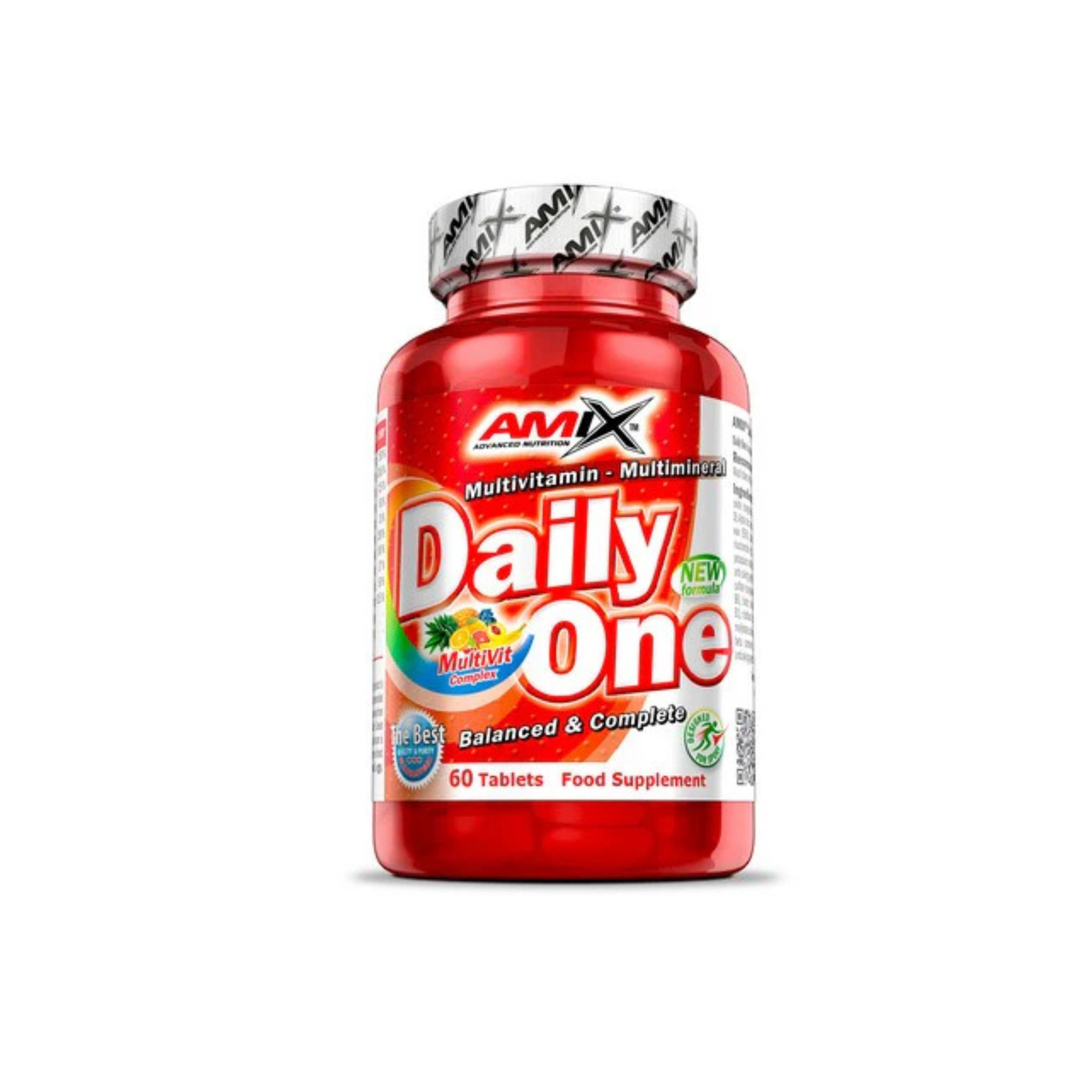 Multivitamínico y Multimineral Completo AMIX Daily One 60 Tabletas | Vitaminas, Minerales, Energía y Defensas