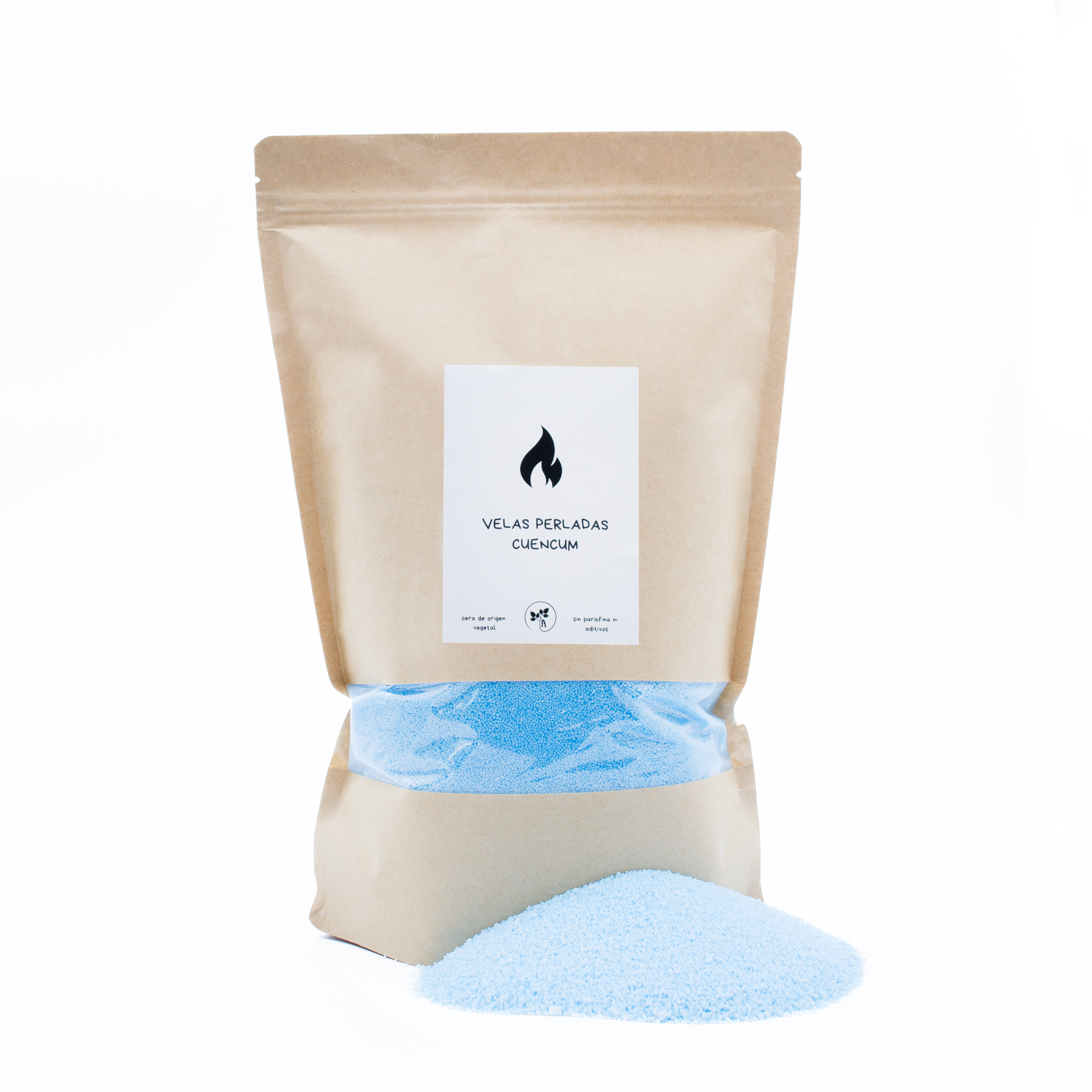 CUENCUM Kit Original para Hacer Velas Perladas: Crea velas blancas únicas con las perlas de cera de origen vegetal, libres de parafina. Diseñado para uso sencillo sin necesidad de fundir, se adapta perfectamente a cualquier tipo de recipiente.