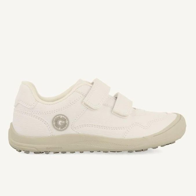 Sneakers Colegiales tipo Bambas Gioseppo GARDONY 73141 White, suela ligera, antideslizante y flexible. Cierre doble velcro para mayor sujeción