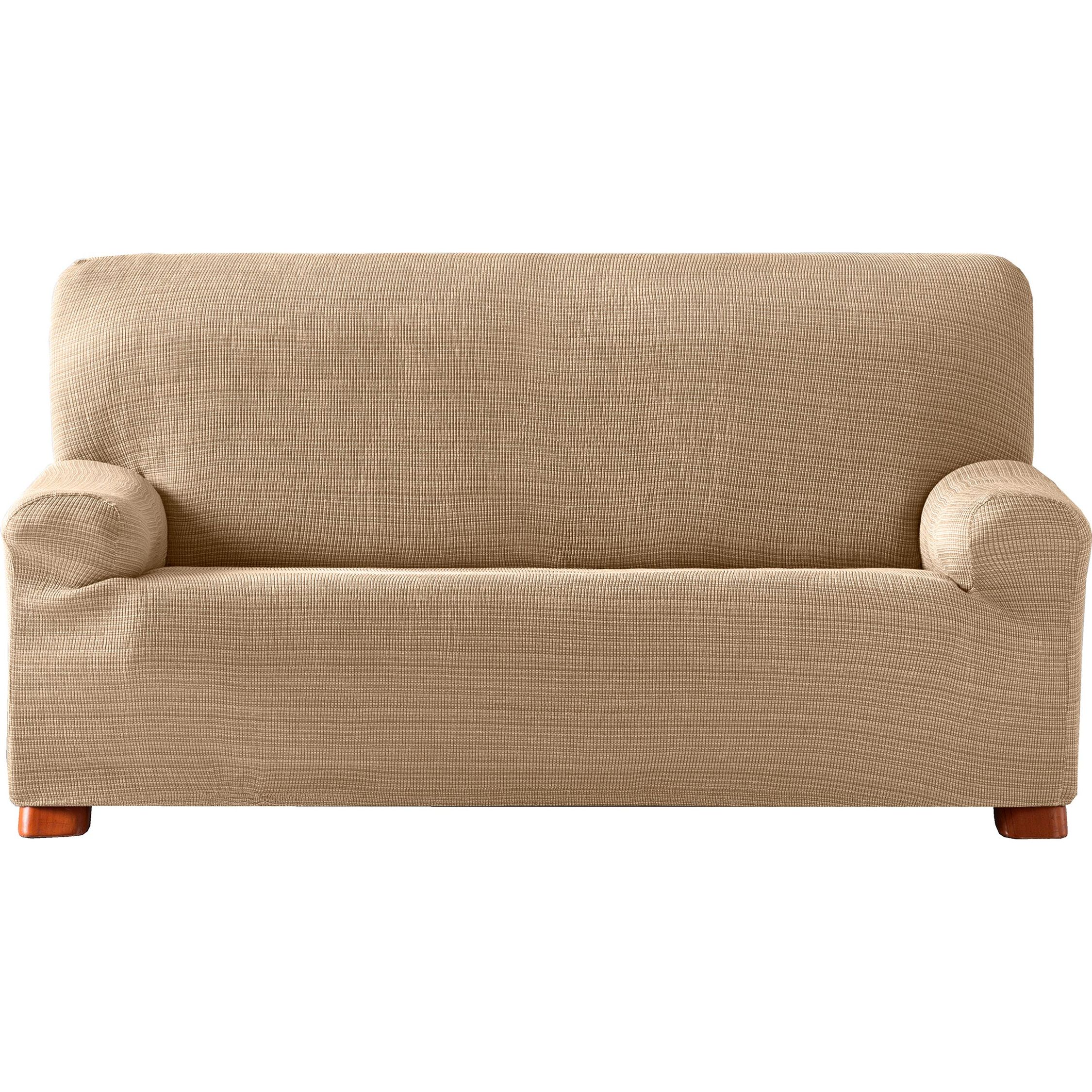 EYSA - Funda de Sofá Elástica 3 Plazas Tejido Jacquard Tacto Extrasuave  - Funda Sofá con Banda Elástica para Ajuste Perfecto - Funda Sofá 100% Made in Spain