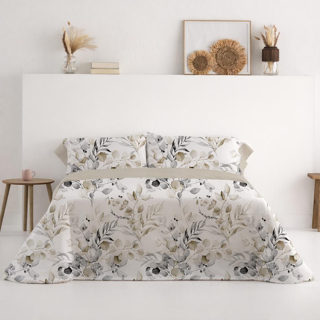 Carpe Diem Juego Sabanas Primavera Verano HOA Beig 50% Algodón Cama 90,105,135,150,160,180 Tratamiento Antibolitas
