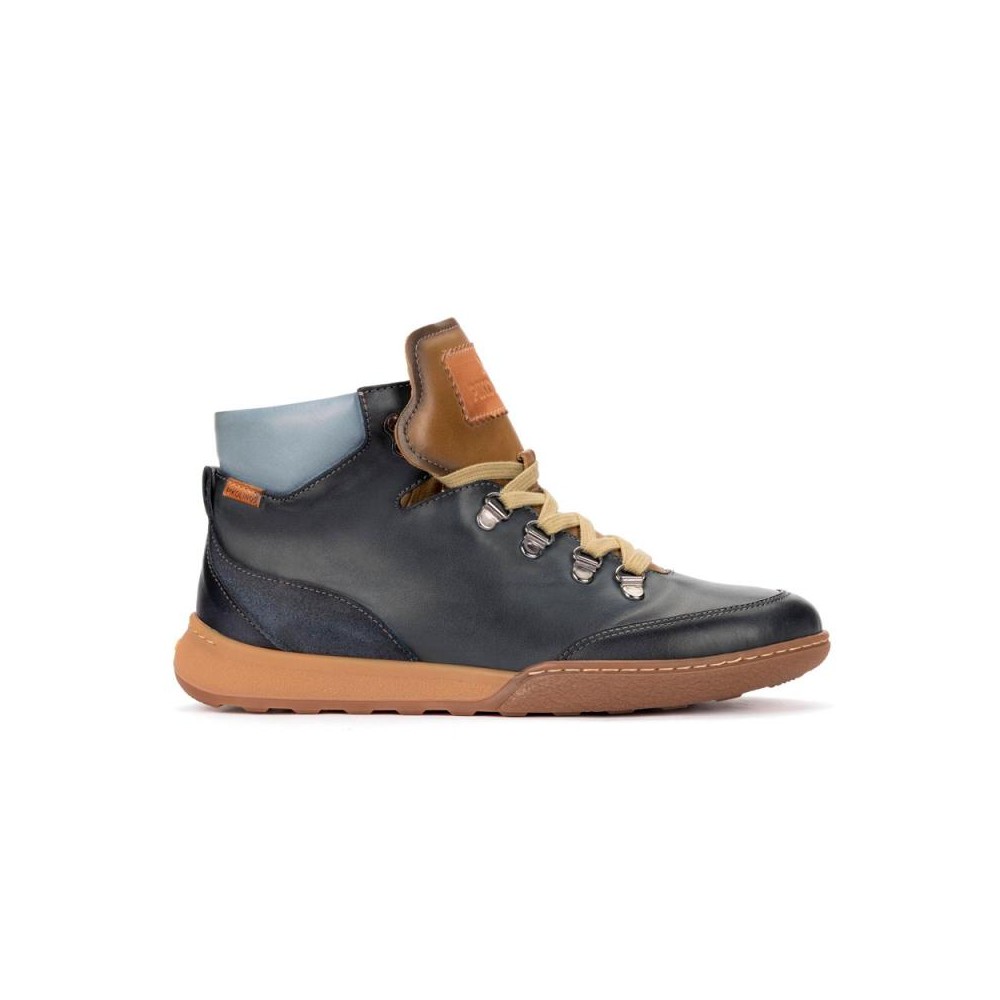 Pikolinos - Botines de mujer W7C-8582 tipo ankle-boot planos, versátiles y elegantes para combinar con cualquier outfit