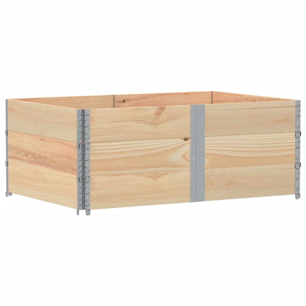 vidaXL Jardinera de madera maciza de pino 150x100 cm Color Marrón,  Negro,  Gris y mas