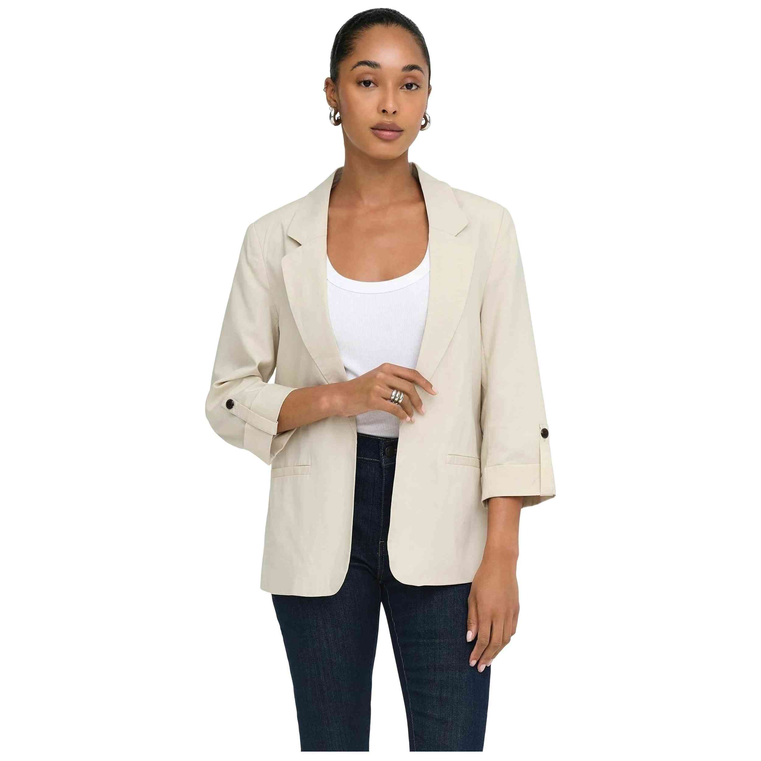 Chaqueta Only Onlcaro-Isola 3/4 Blazer Tlr