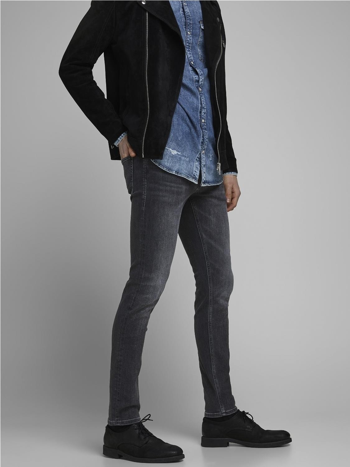 Jack & Jones - Vaqueros hombre modelo JJIGLENN JJORIGINAL AM 81 NOOS de corte recto para uso diario, cómodos y versátiles en estilo urbano