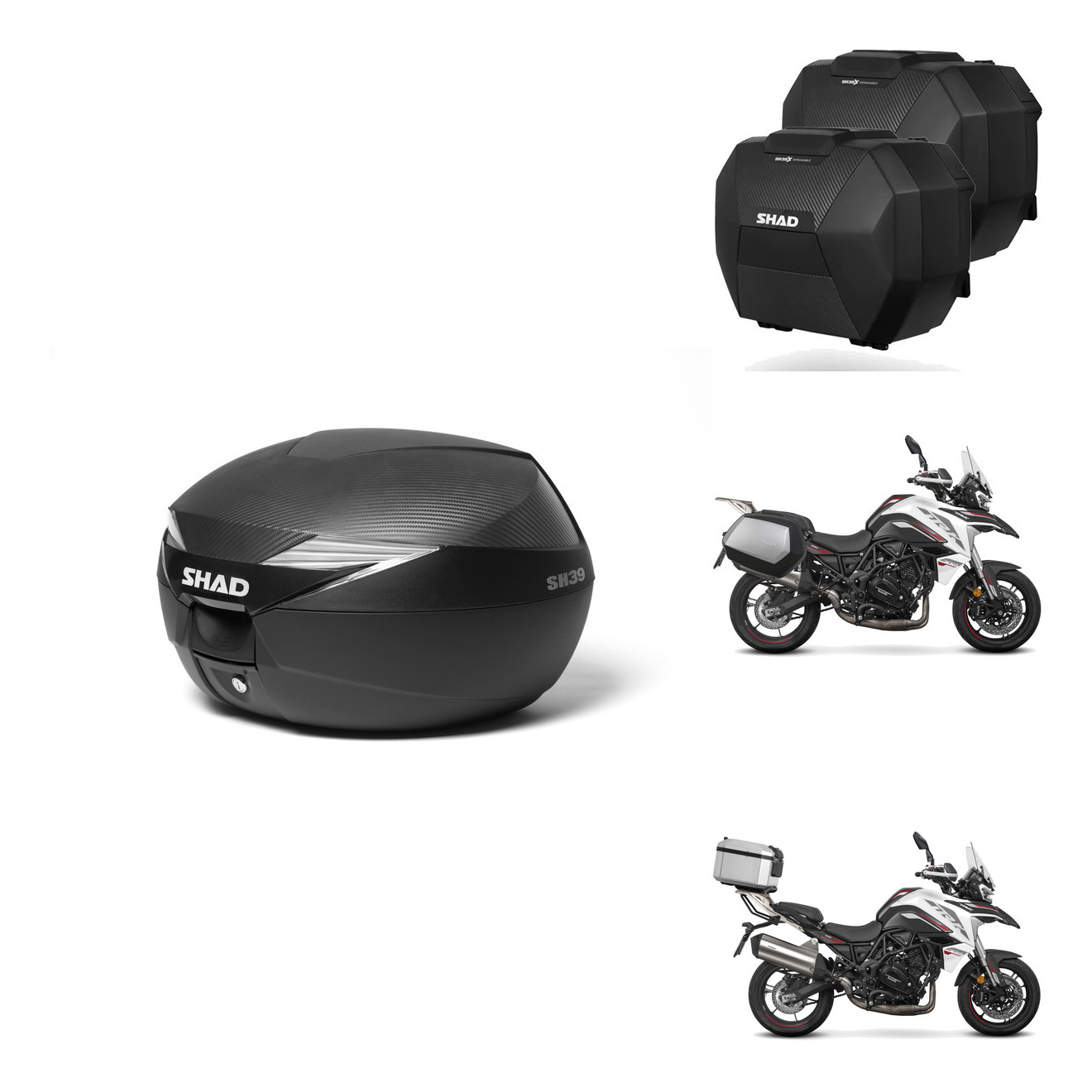 Maletas Sh38x Carbon + Herraje Baul + He KIT-581405