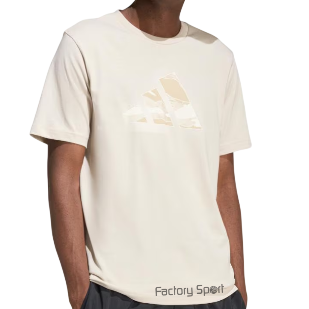 ADIDAS CAMO MOD L T CAMISETA BEIGE PARA HOMBRE