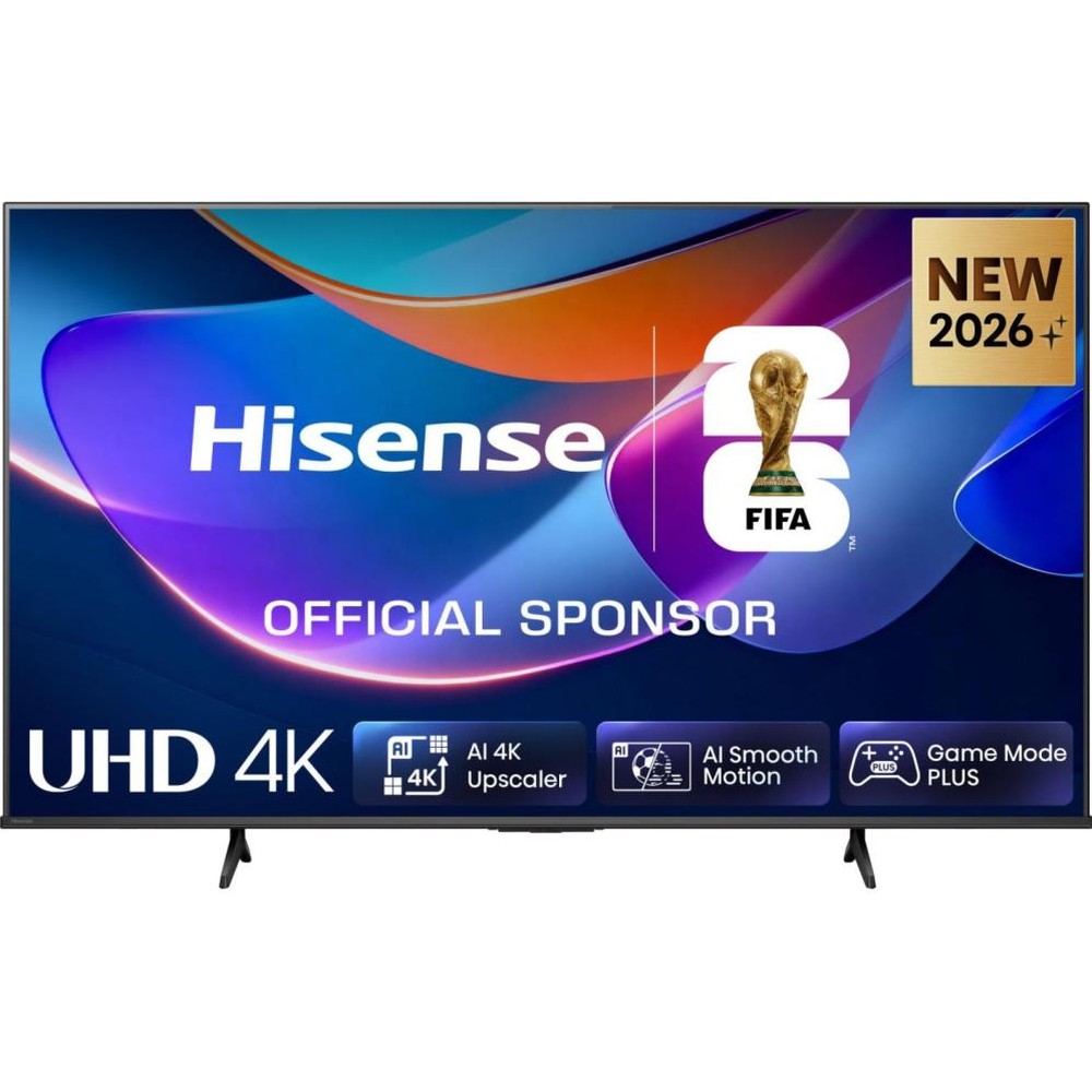 Hisense - Televisión Smart TV 55A6S de 55 pulgadas 4K Ultra HD con Dolby Vision IQ, HDR10 y HomeOS para streaming Netflix, Disney+, Prime Video y HBO