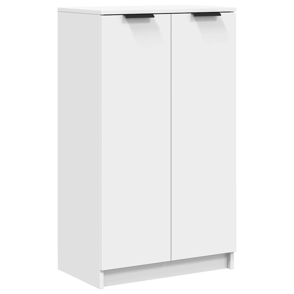 vidaXL Mueble zapatero de madera contrachapada blanco 59x35x100,5 cm