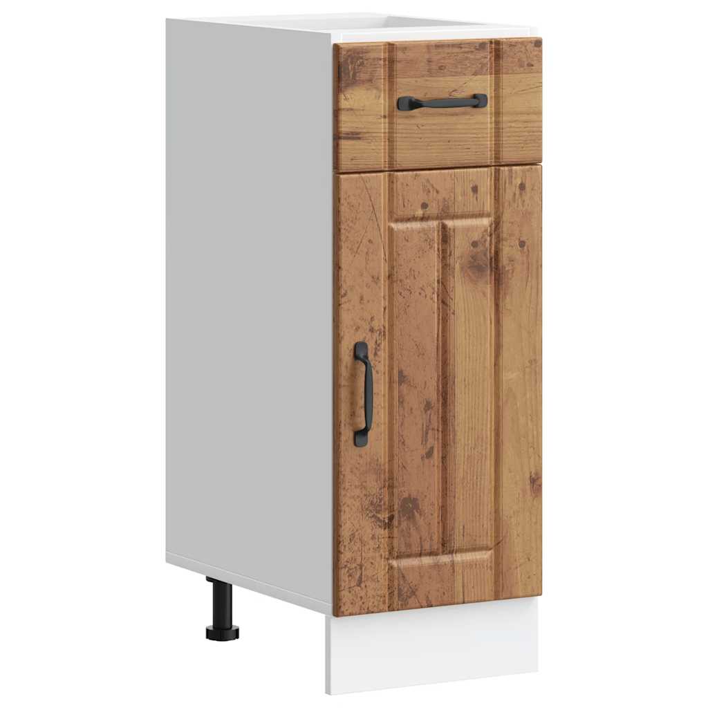 vidaXL Mueble bajo de cocina Lucca madera de ingeniería 30 x 46 x 81.5 cm Multicolor