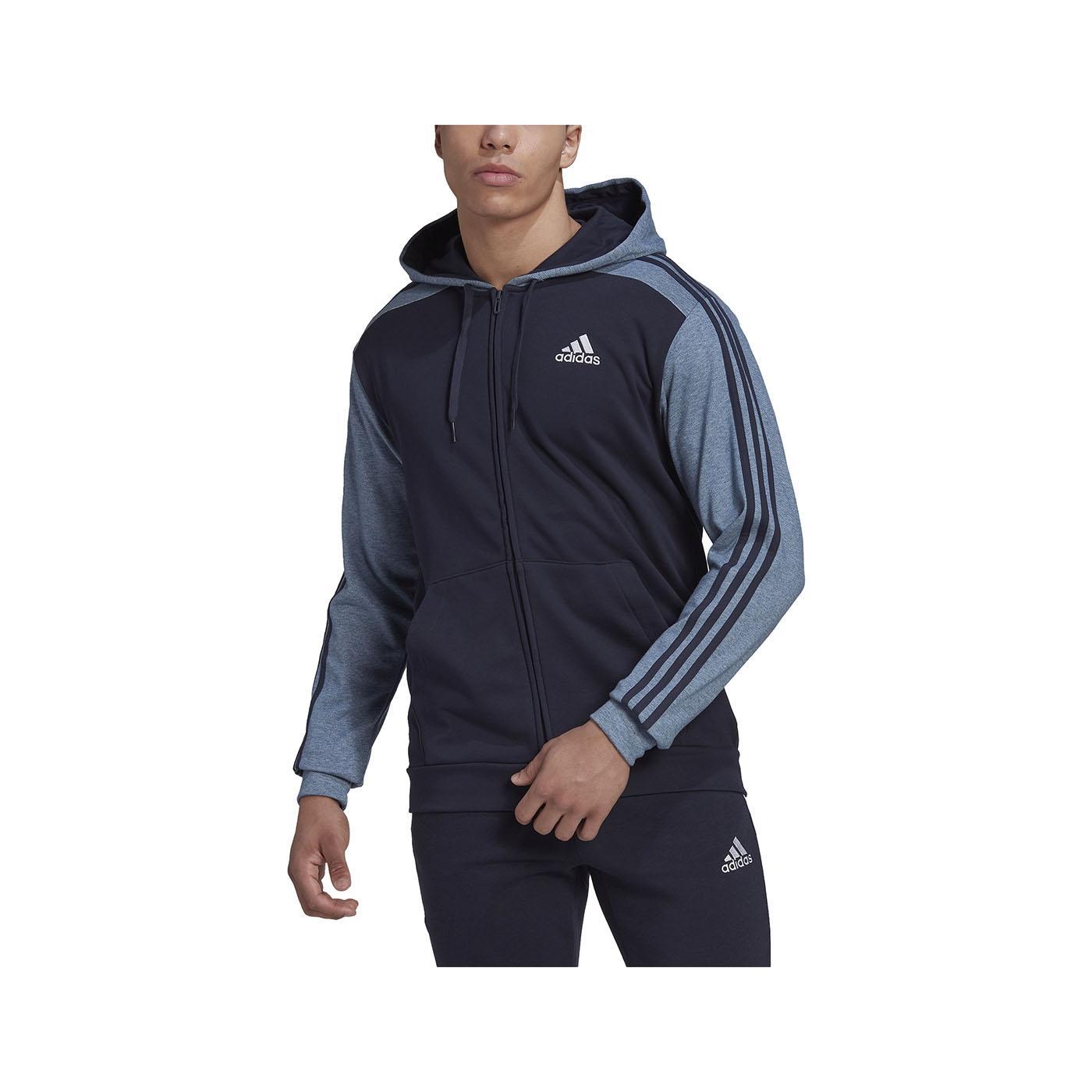 Adidas Sudadera Hombre Essential Marino Capucha Ajustable