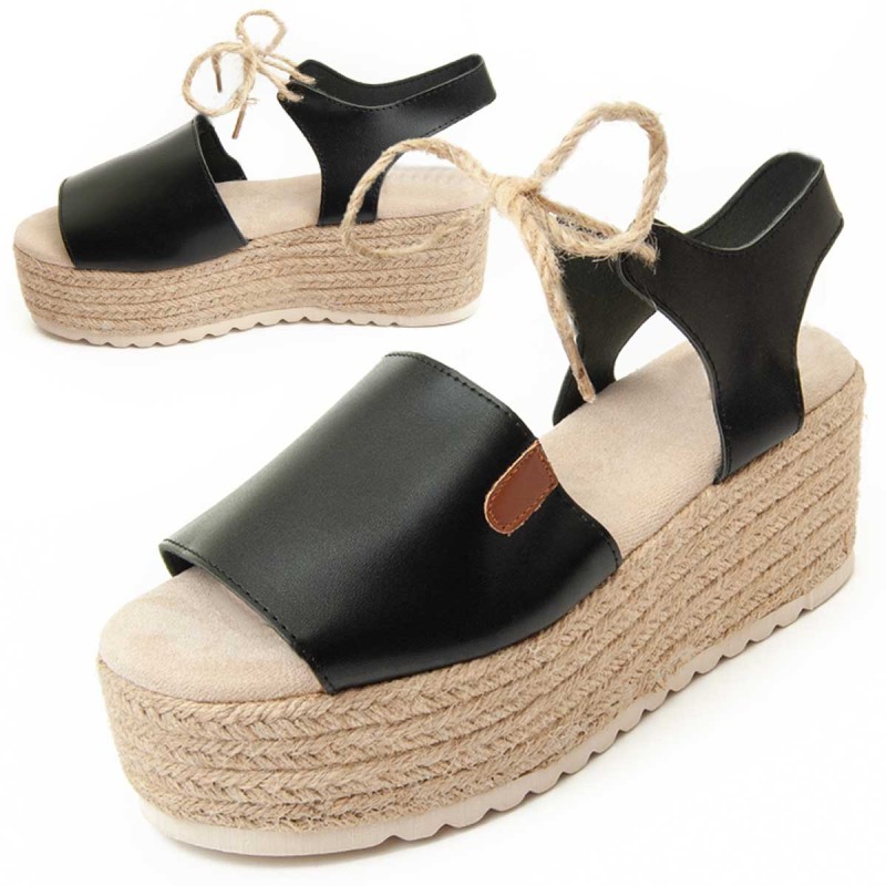 Sandalia De Cuña Para Mujer.  Montevita  Pellis  92325