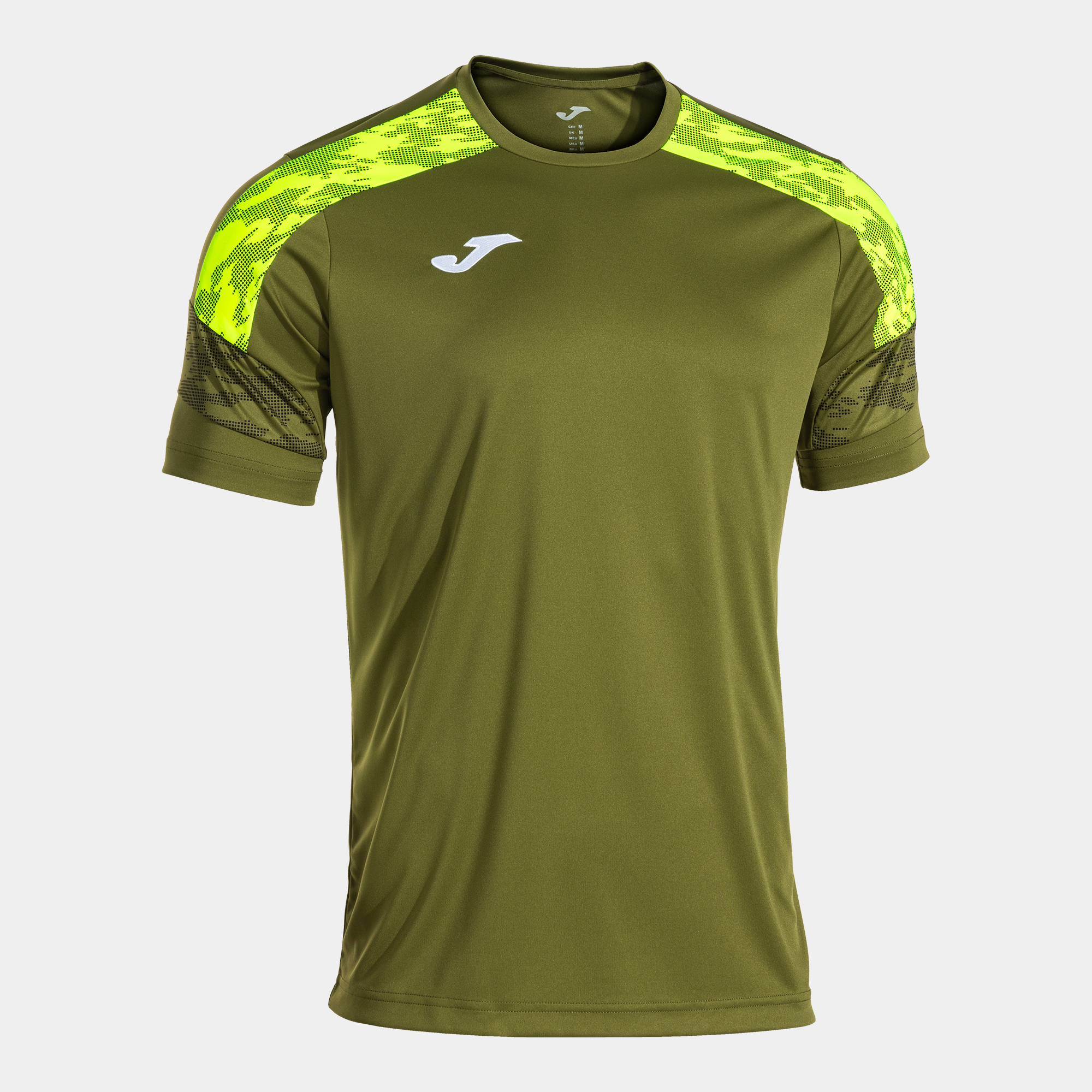 JOMA CAMISETA MANGA CORTA CHAMPIONSHIP VIII VERDE AMARILLO FLÚOR Talla 4 (6XS) Niño Junior