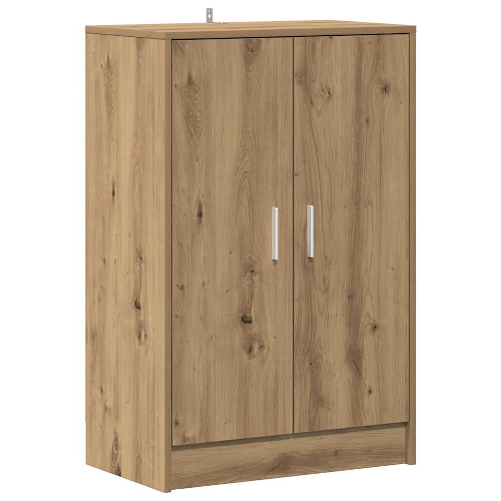 vidaXL Mueble zapatero madera ingeniería roble artisan 60x35x92 cm