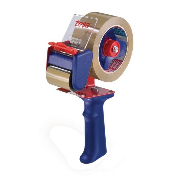 TESA MAQUINA PRECINTADORA TESAPACK ECONOMY 66 MTS ROJO/AZUL TESAPACK