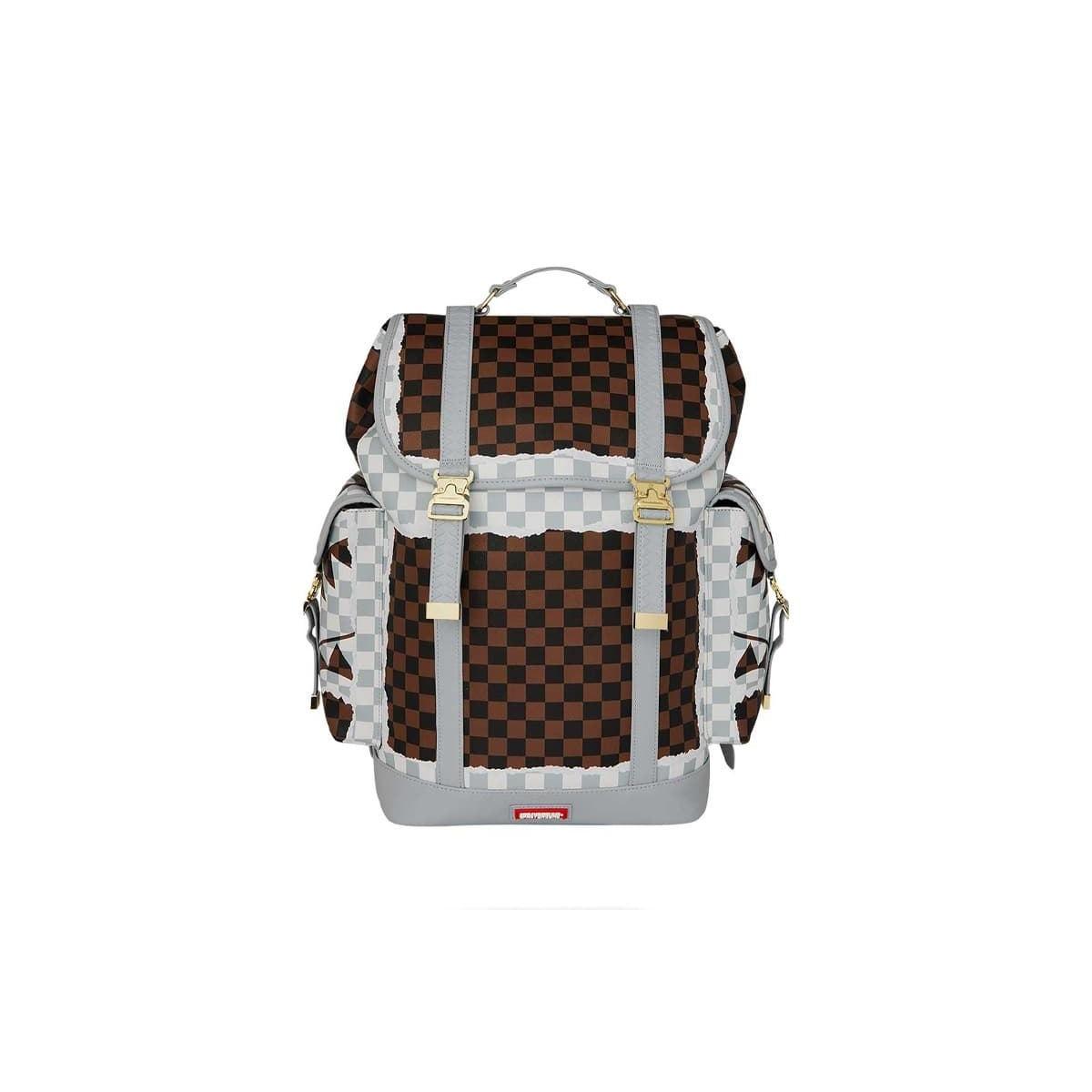Mochila Sprayground 910B8292NSZ Cream Brown Tear Check Montecarlo