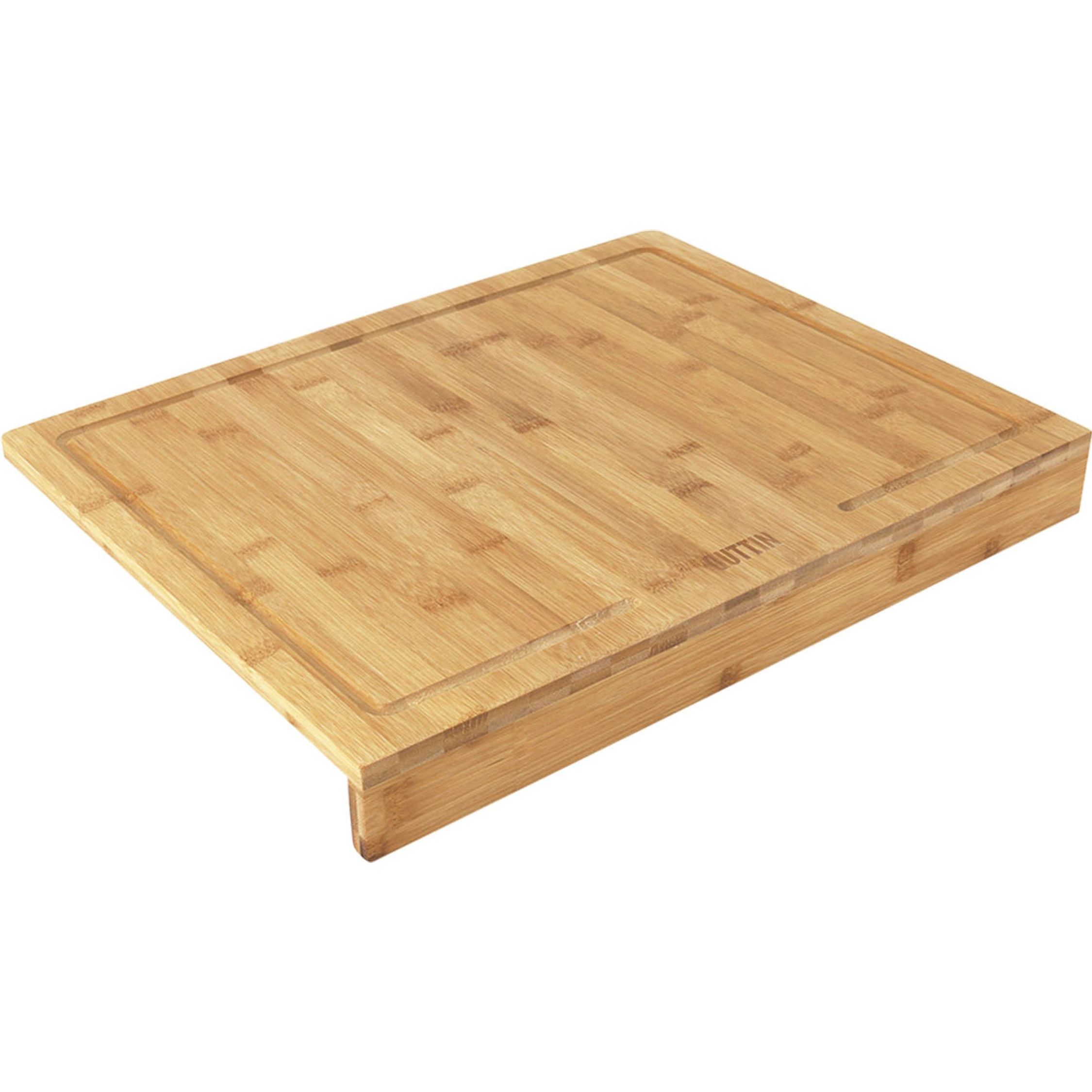 QUTTIN - Tabla de Cortar Bambú 45x35x1.2cm con Borde Antideslizante para Corte Preciso y Seguro - Resistente y Duradera - Versátil para Todo Tipo de Alimentos | Amystyle