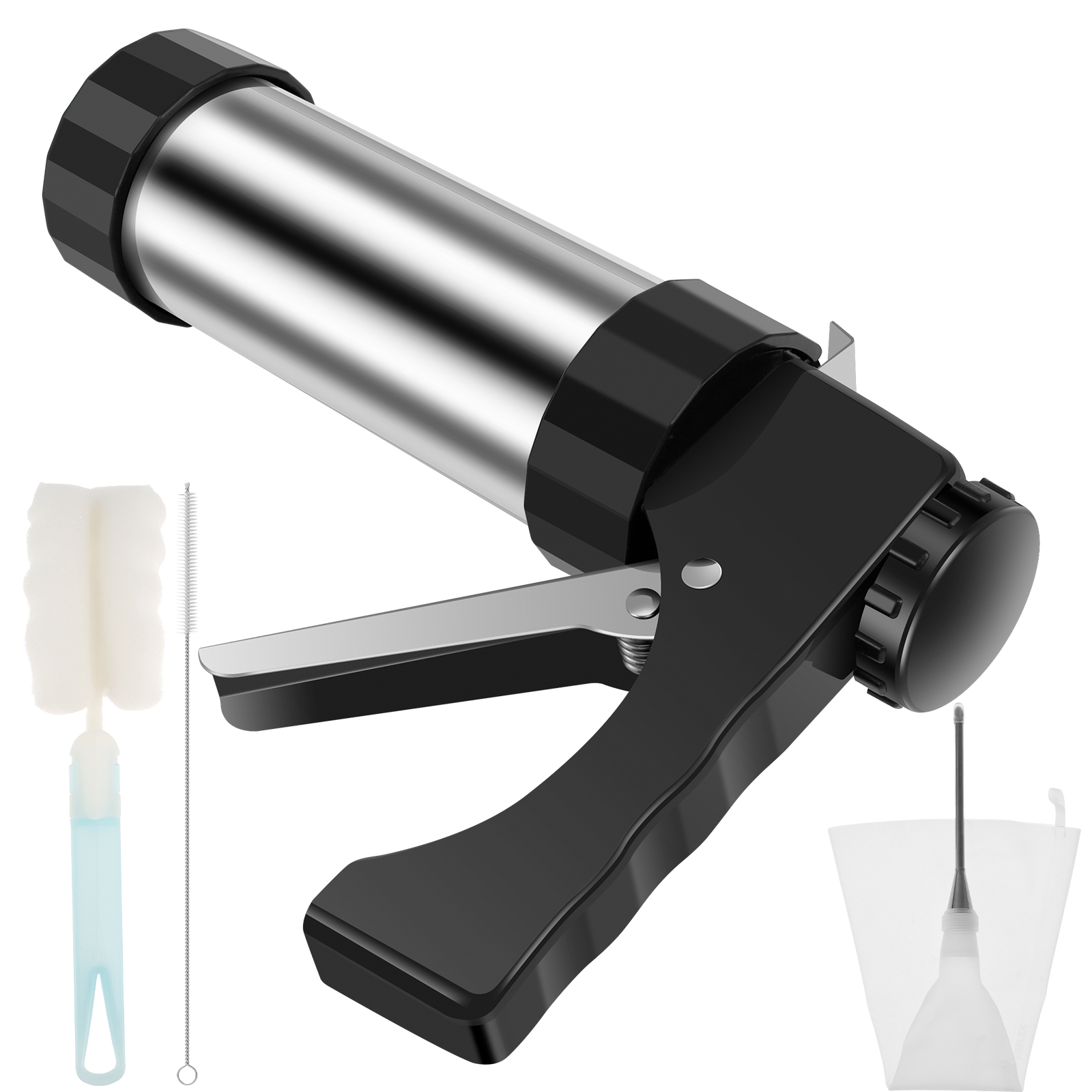 TK Kit De Hacer Churros Churrera De Acero Inoxidable Con 3 Diferentes Tamaños De Tiras Herramienta Hollow Piping Ligera Para Pastelería