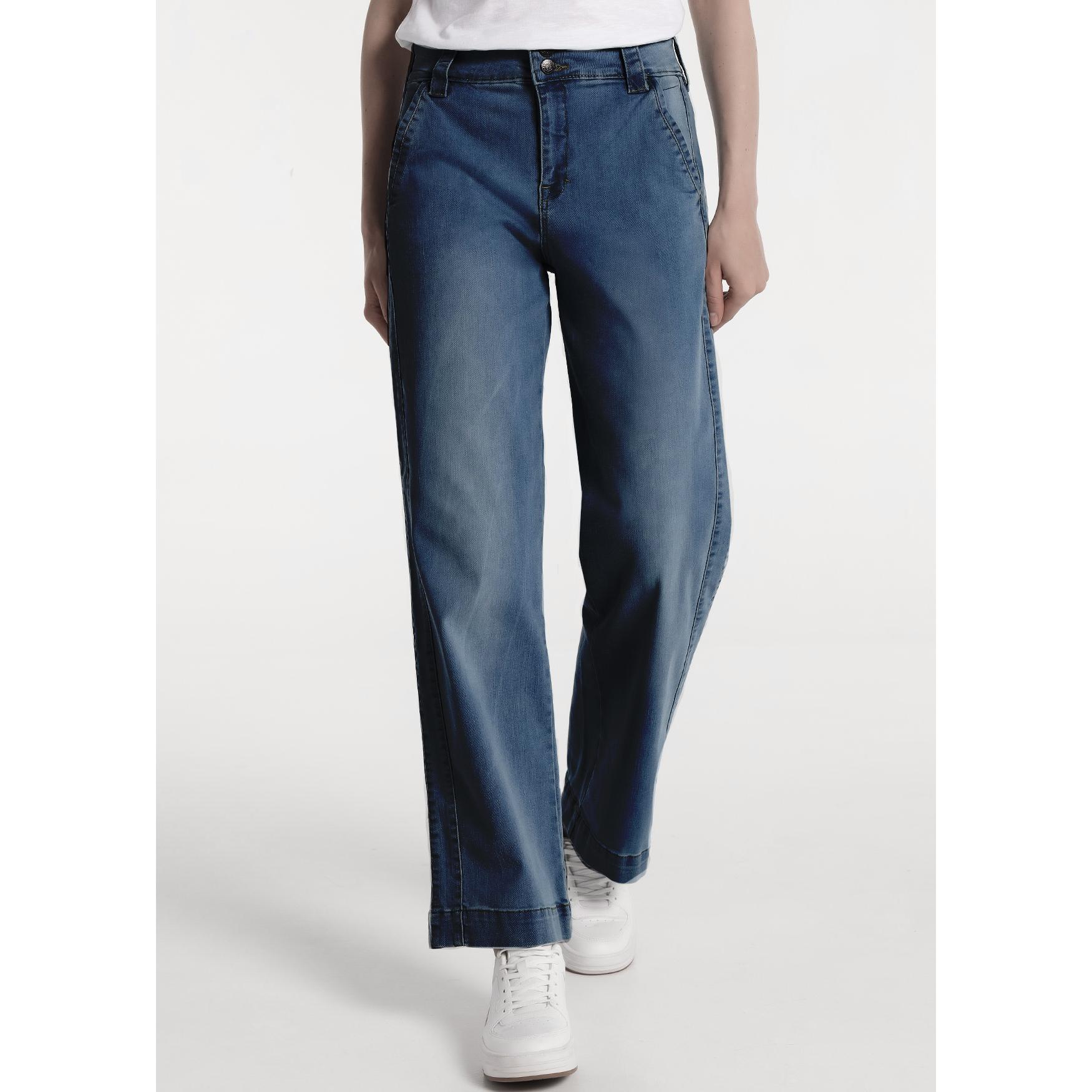 CIMARRON - Pantalon Denim - Olivia - Wide Leg - Tallaje en Pulgadas- Tallaje en Pulgadas