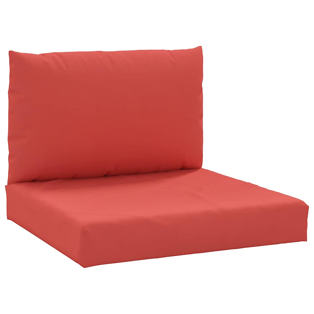 vidaXL Cojines para palets 2 unidades tela Oxford rojo