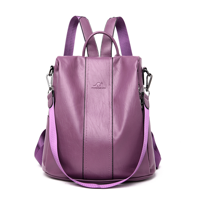 TK Mochila antirrobo para mujer, de piel suave, de gran capacidad, para estudiantes, para viajes al aire libre
