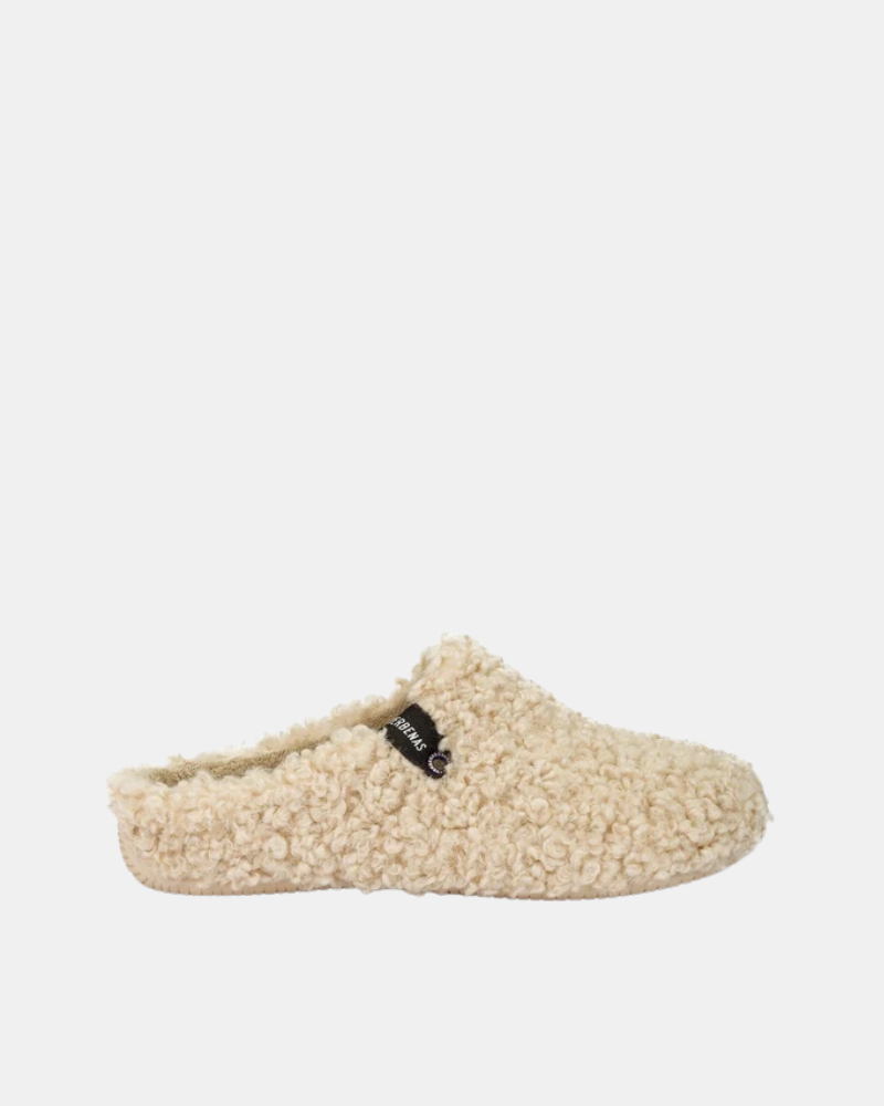 Verbenas YORK CURLY Zapatillas de casa Mujer Beige