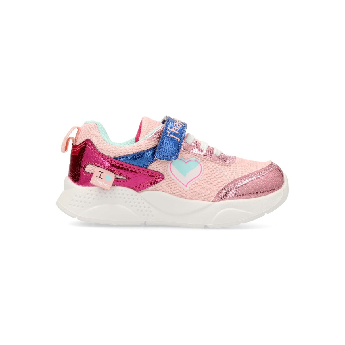 J´Hayber - Zapatillas Cholan deportivas para niña con cierre adhesivo y cordón elástico, suela de goma ligera y flexible