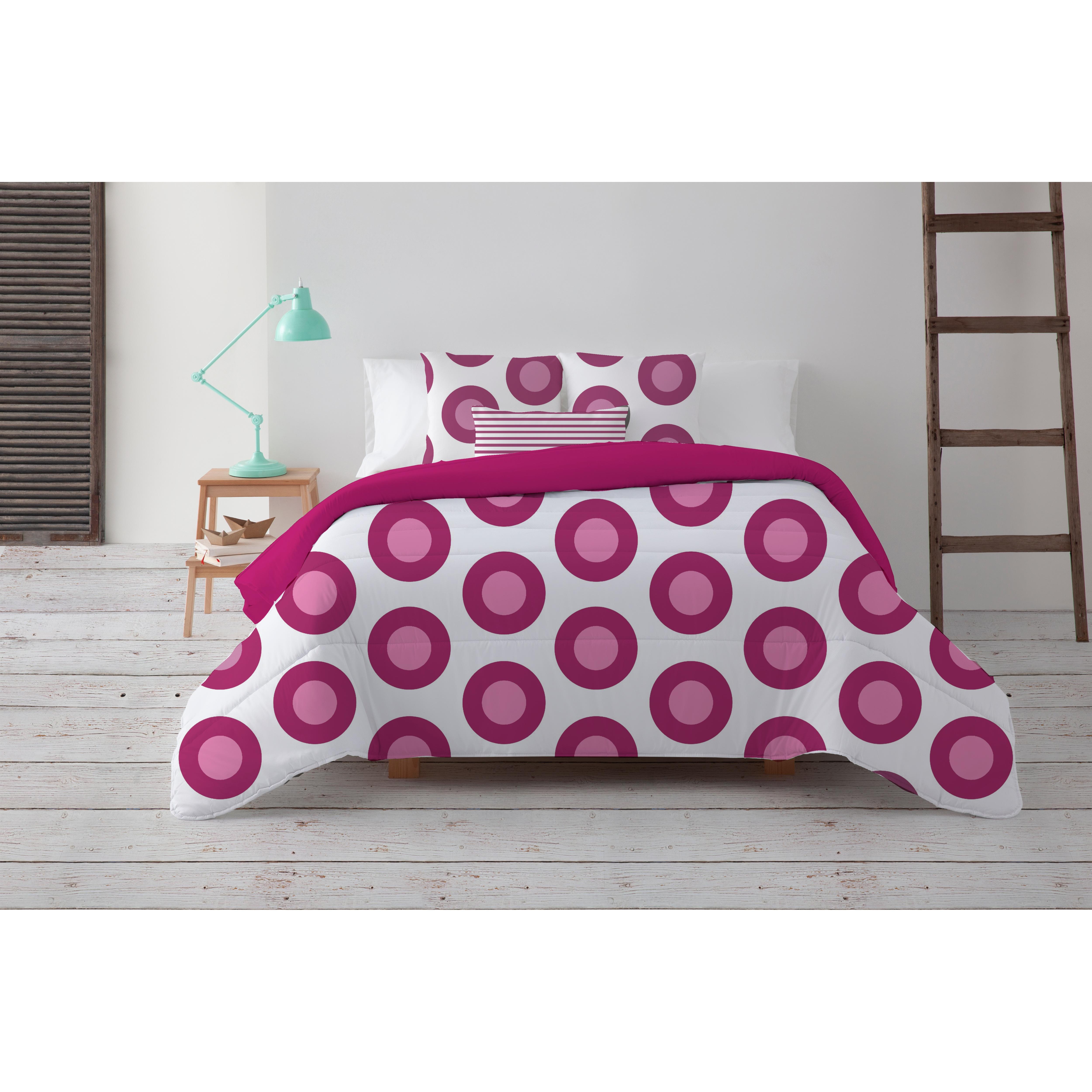 NORDIC HOME Edredón Nórdico Reversible 300 g | Fibra Tacto Pluma Sphere Malva