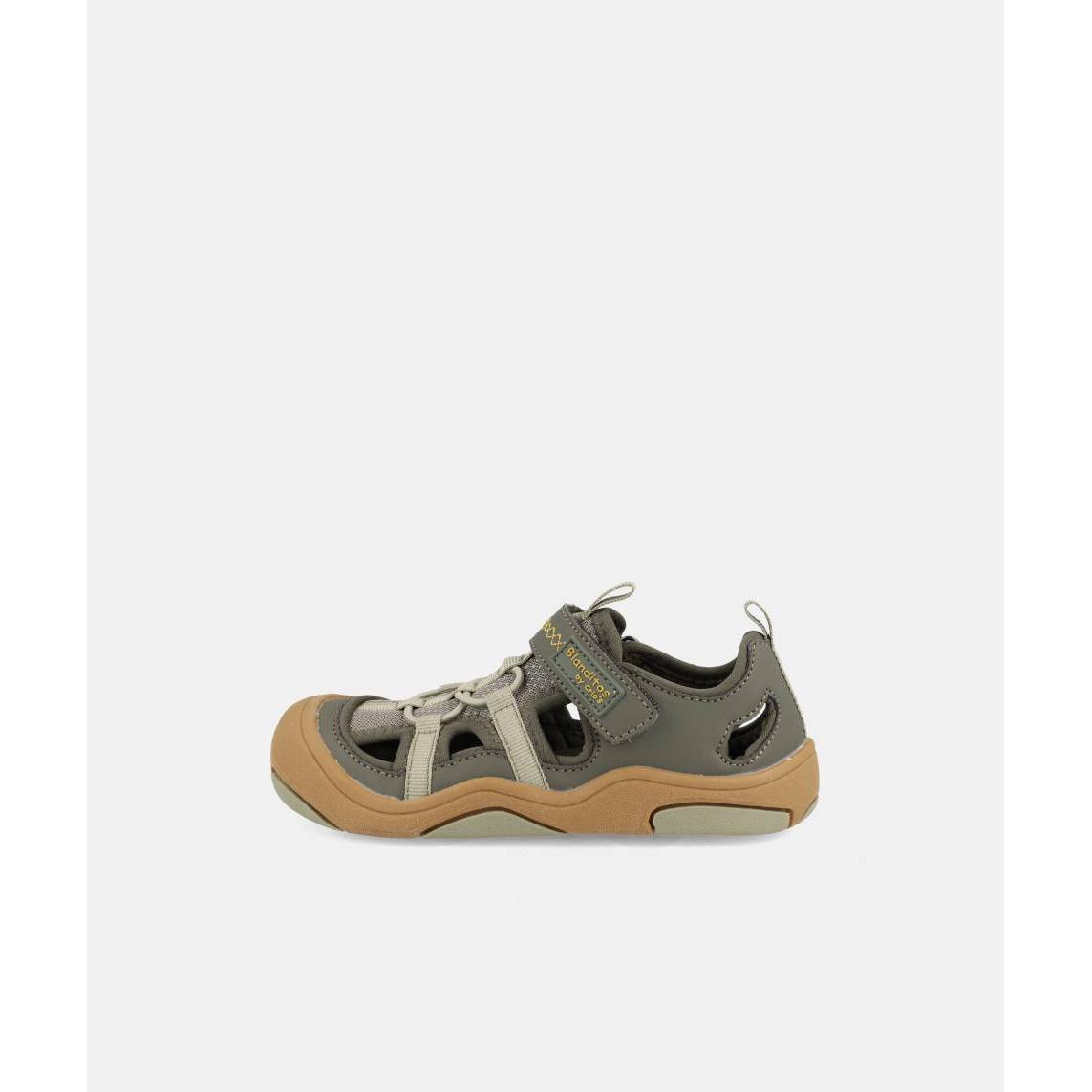 Sandalias de puntera cerrada Barefoot Olimpo Blanditos by Crios en verde