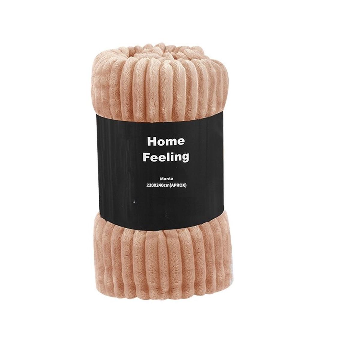 PLUS HOME Manta Sofa Grande Invierno - Manta Cama y Regalo  Tejido Poliéster 100% Microfibra  Resistente a la Decoloración y Arrugas