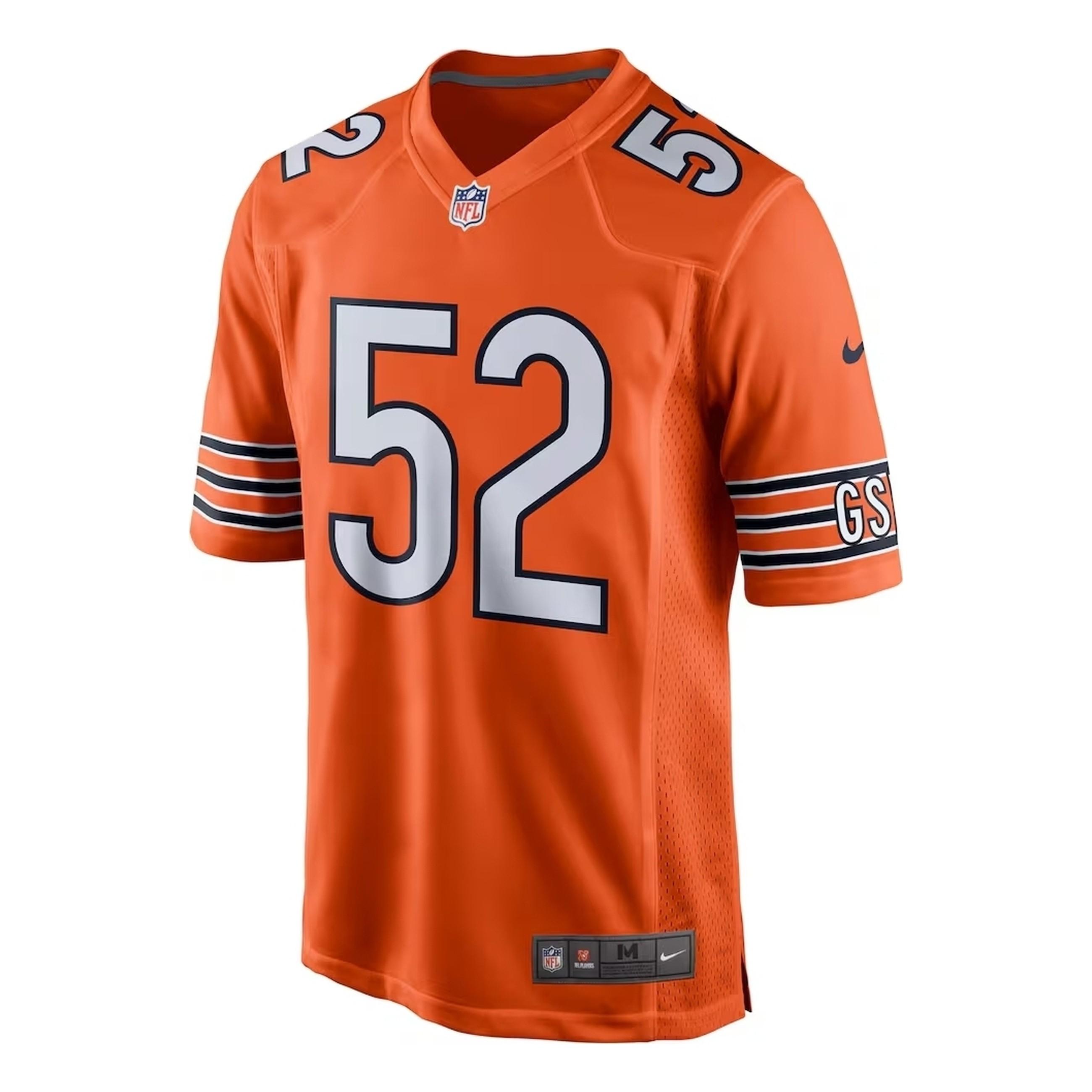 CAMISETA NIKE NARANJA CINCINNATTI BENGALS 52 MACK HOME FIELD JERSEY