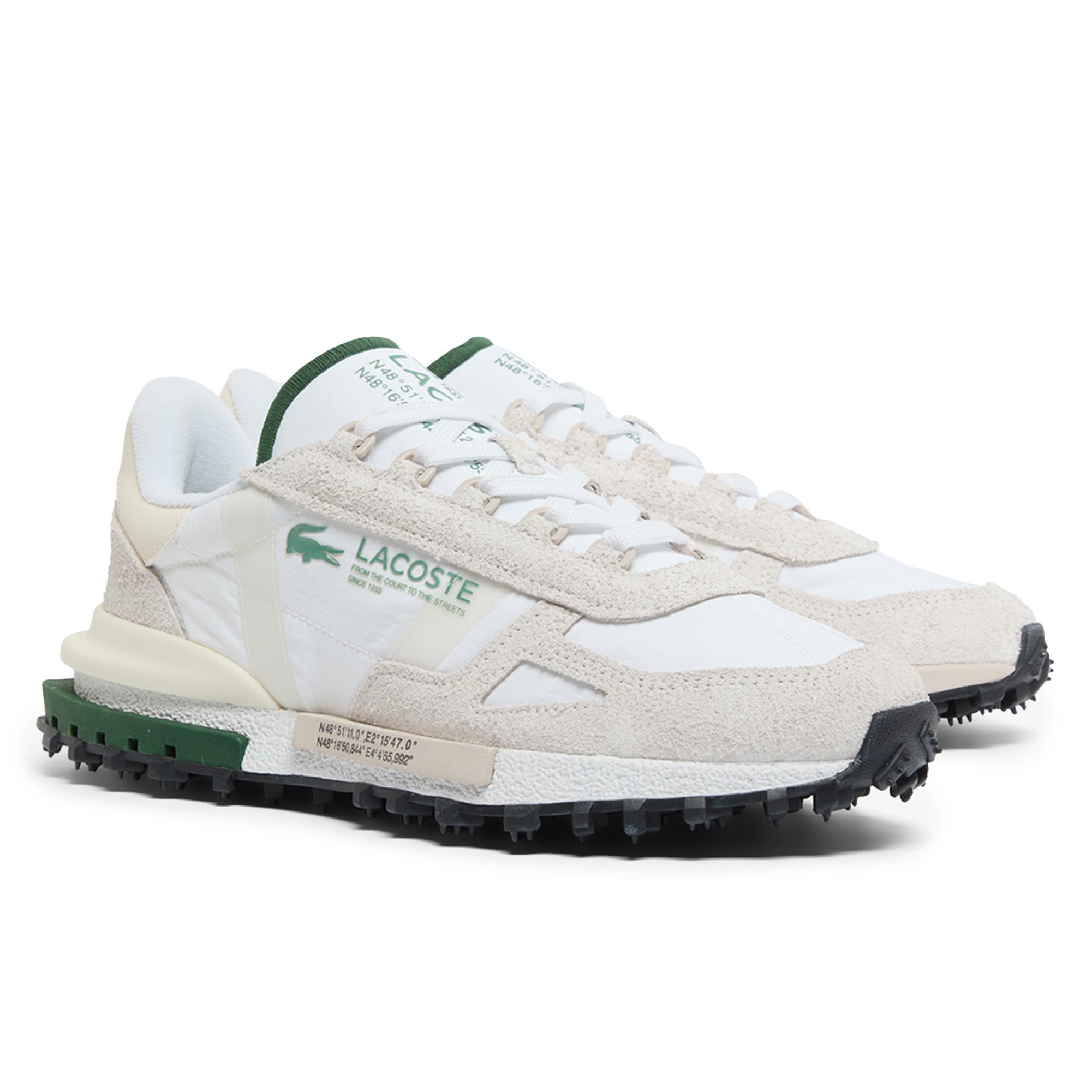 LACOSTE zapatillas hombre - Elite Active Zapatillas deportivas, estilo athleisure, nailon con cuero ELITE ACTIVE 1262 SMA