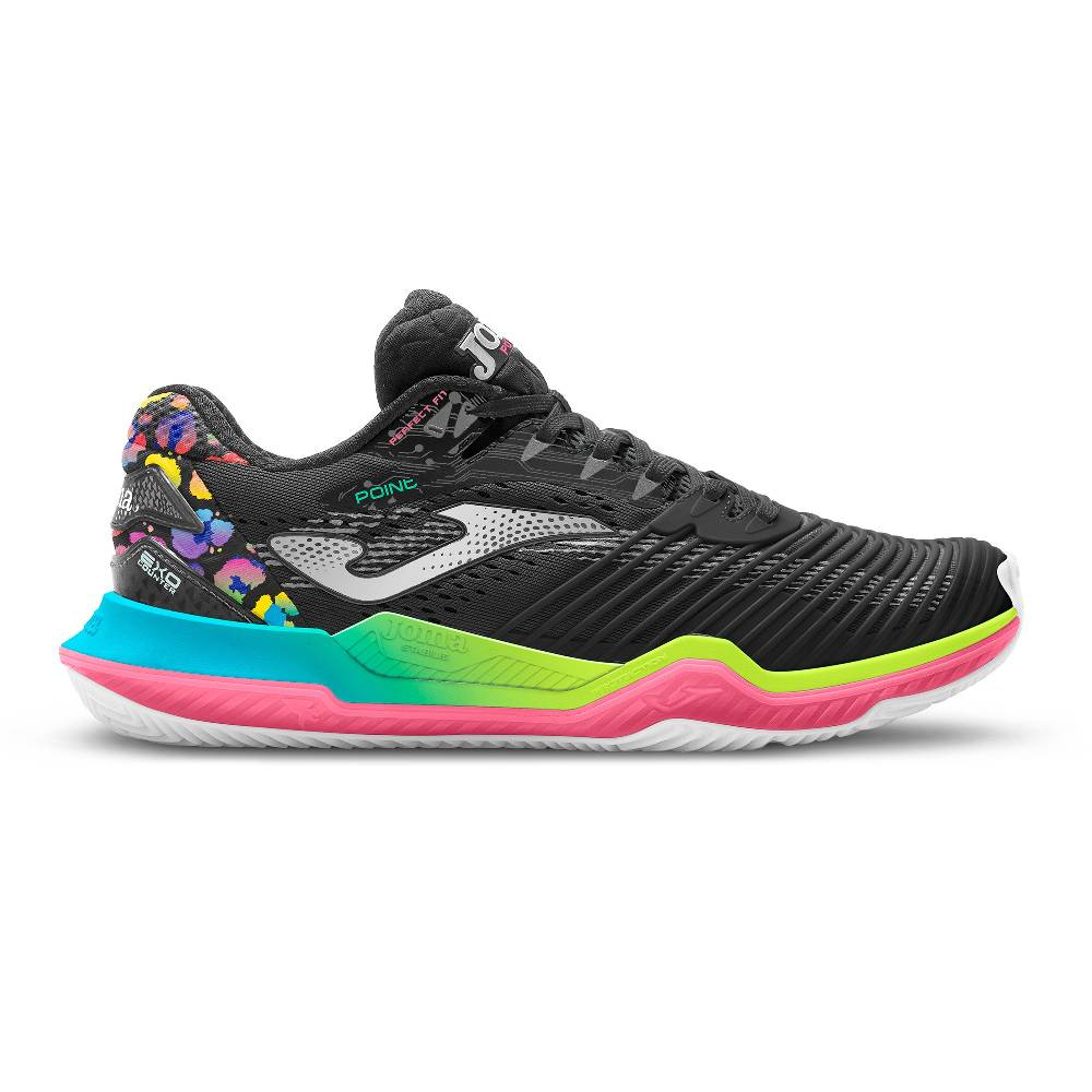 Zapatillas Joma Point Lady 2301 Negro Mujer Pádel y Tenis Calzado Deportivo