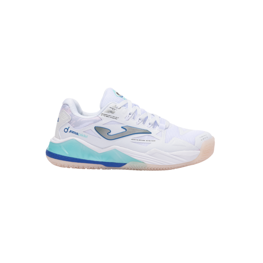 Zapatillas de pádel Joma Spin Lady 2532 Blanco Clay