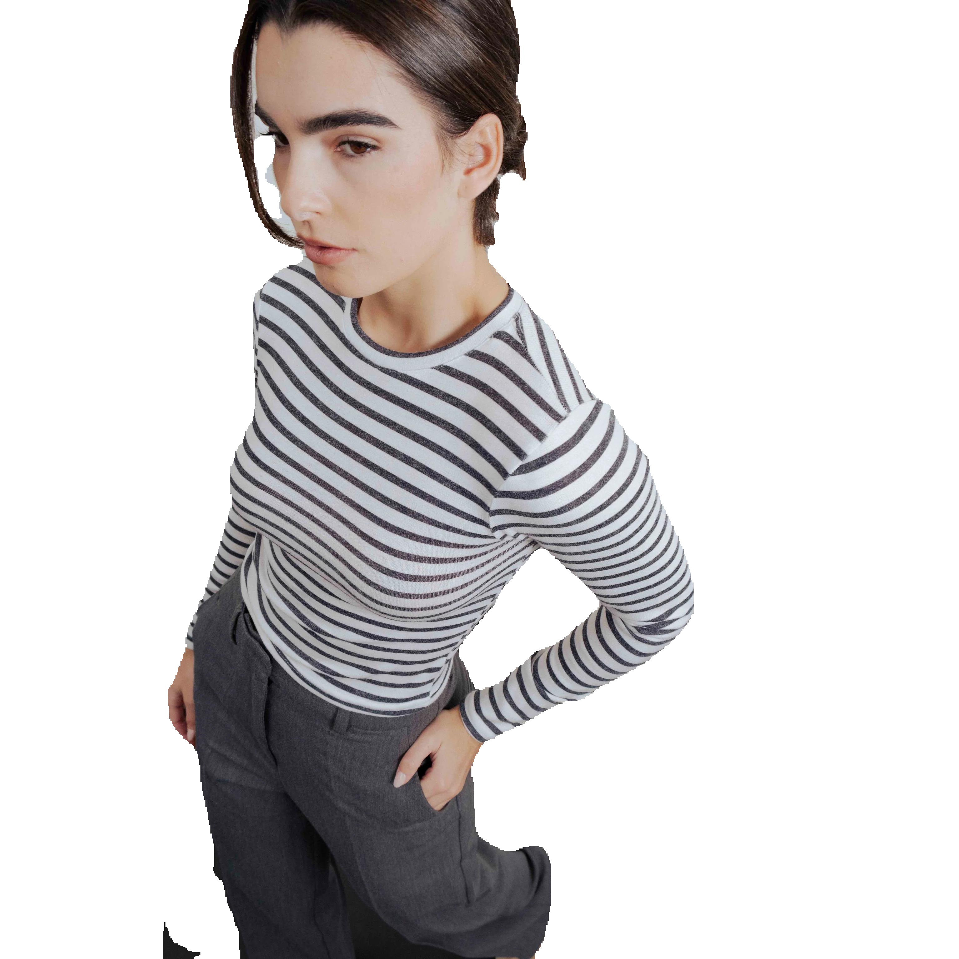 Emarola & Co - Camiseta Brisa para Mujer de corte casual chic y versátil, ligera y transpirable para verano, ideal para uso diario y ocasiones informales