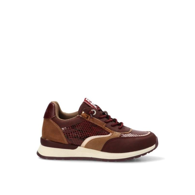 Zapatillas Casual Refresh - Mujer - Suela Plana - Modelo 176109 - Color Burdeos