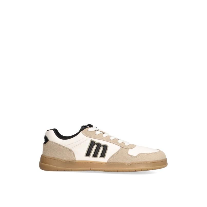 Zapatillas Basico Mustang - Hombre - Suela Plana - Modelo 84766 - Color Beige