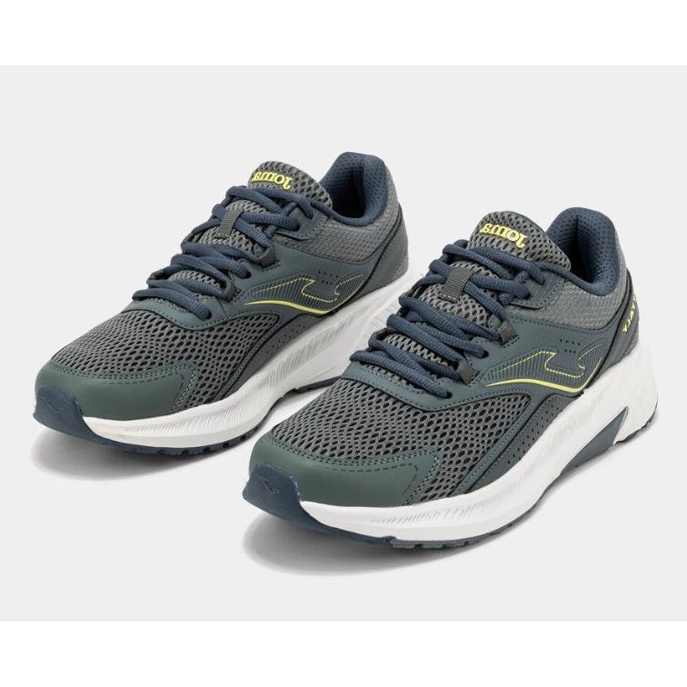 Deportivos marca JOMA para hombre en color gris. Calzados running hombre, mesh transpirable VTS, mediasuela phylon amortiguada y suela caucho resistente, entreno ligero