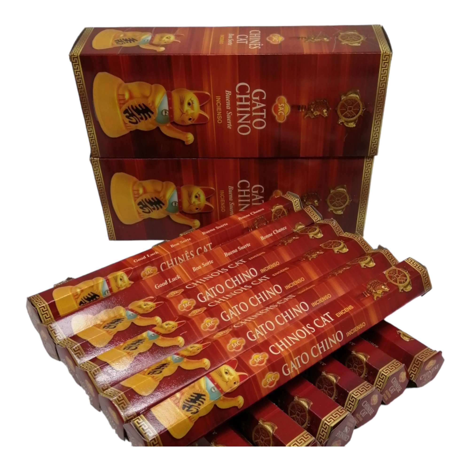 Incienso SAC Pack 12 Cajitas - 240 Varillas Masala Hechas a Mano en India - Serie Tradicional, Aroma a Elegir: Palo Santo, Sándalo, Canela, Lavanda, Vainilla, Mirra, Ruda, Almizcle - Ambientador Natural para el Hogar